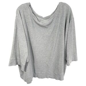 Cacique Plus Size 26W 28W‎ Sleep Top Gray Pullover Oversized Lounge Pajama 727